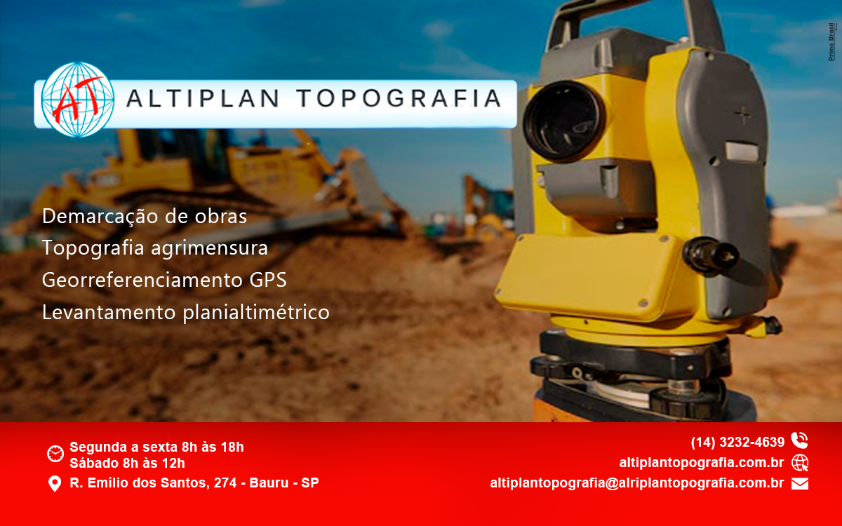 Altiplan Topografia Bauru - Área 17 - Seu guia de empresas em São José do Rio Preto e região.