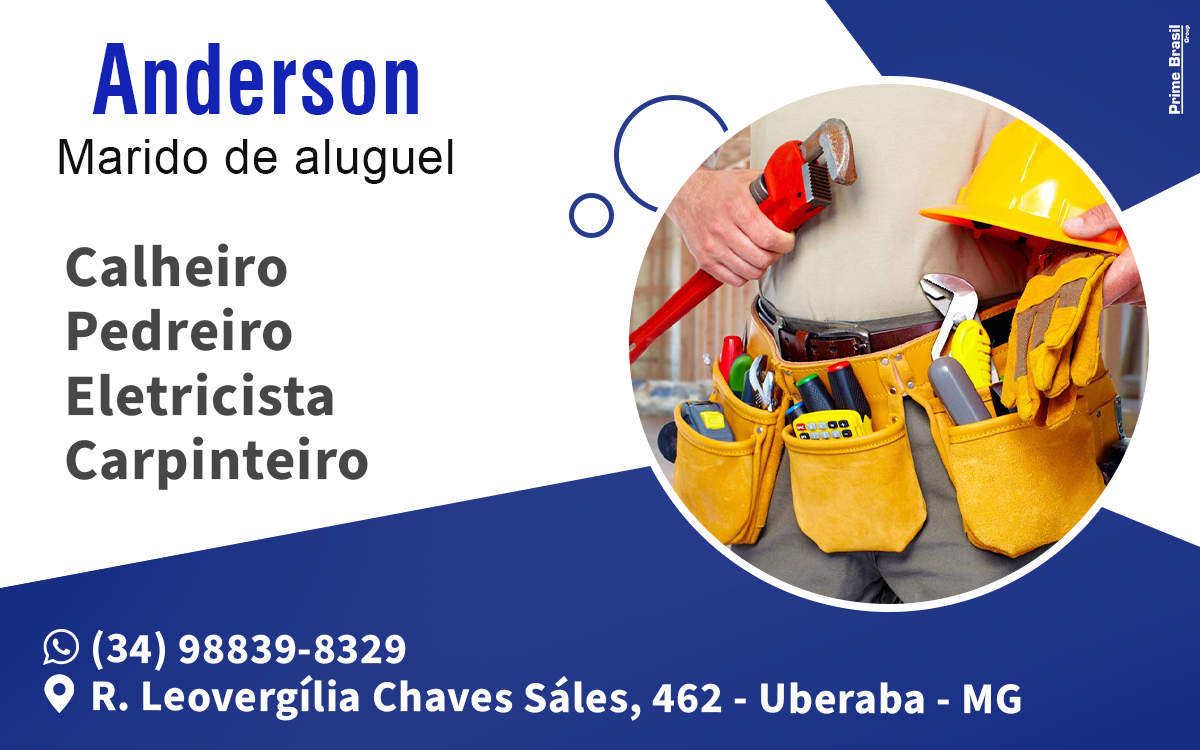 Anderson Marido de Aluguel Uberaba - Área 17 - Seu guia de empresas em São José do Rio Preto e região.