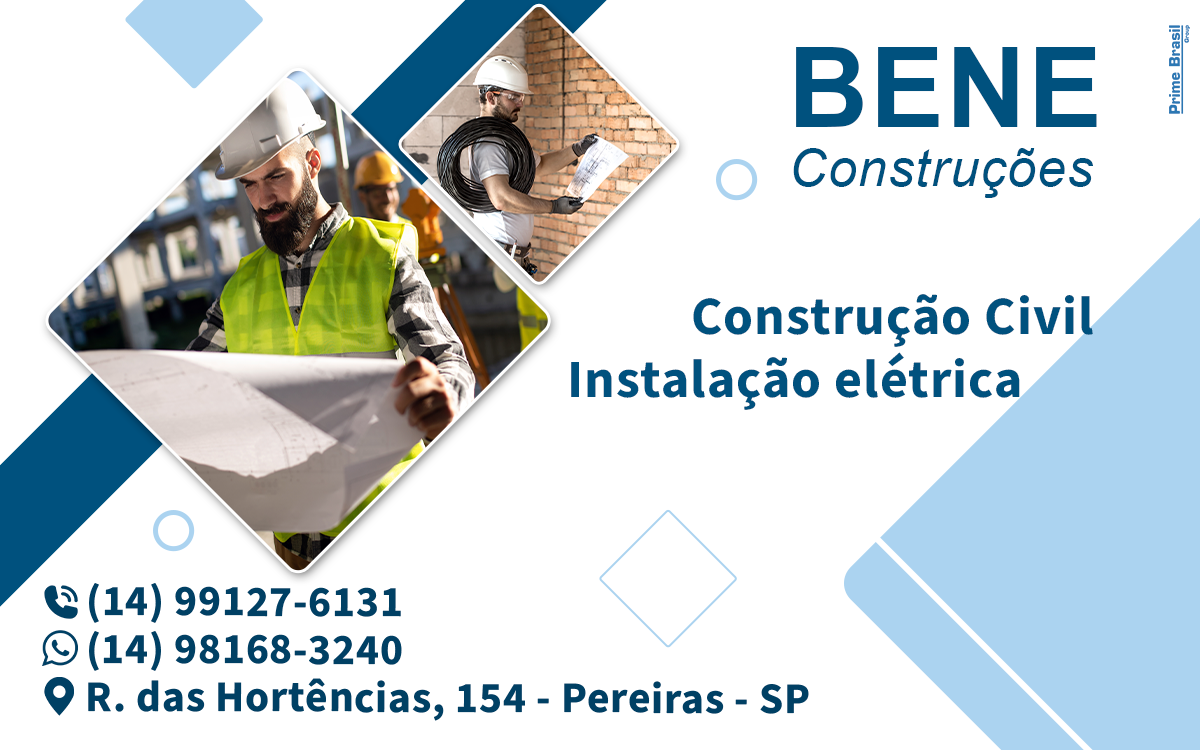 Bene Construções Conchas - Área 17 - Seu guia de empresas em São José do Rio Preto e região.