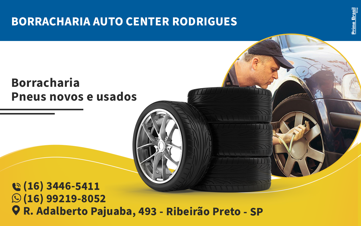 Borracharia e Auto Center Rodrigues Ribeirão Preto - Área 17 - Seu guia de empresas em São José do Rio Preto e região.