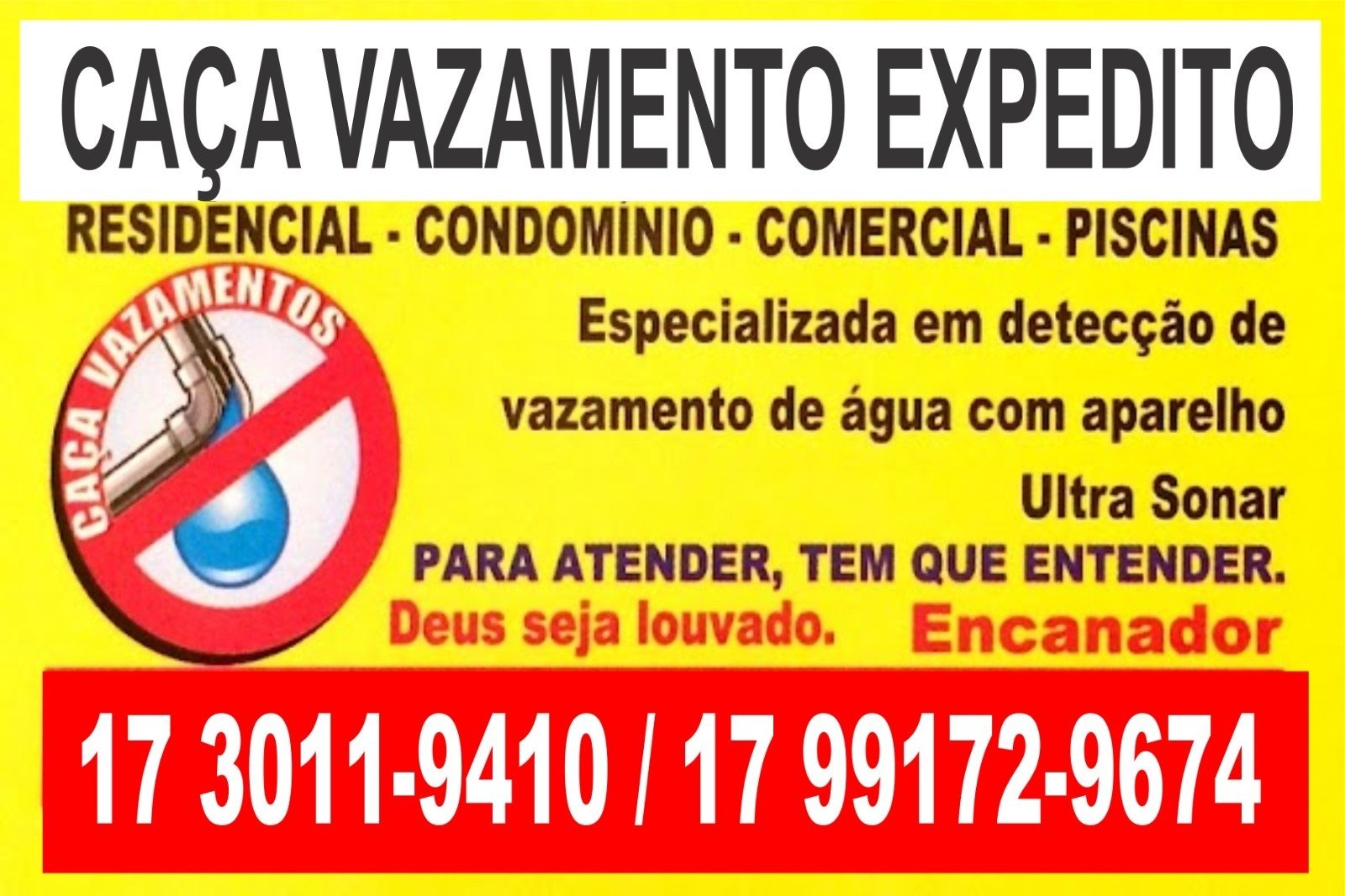 Caça Vazamento Expedito São José do Rio Preto - Área 17 - Seu guia de empresas em São José do Rio Preto e região.