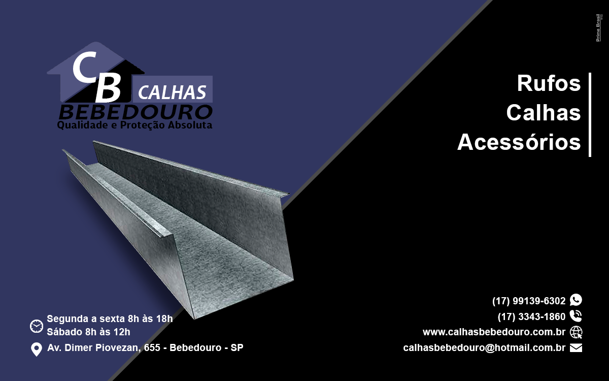 Calhas Bebedouro - Calhas e Rufos em São Carlos-SP - Área 17 - Seu guia de empresas em São José do Rio Preto e região.