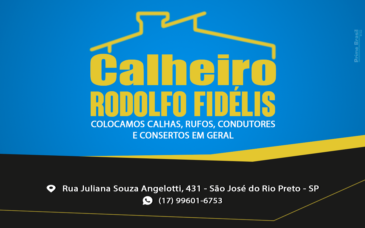Calheiro Rodolfo Fidélis São José do Rio Preto - Área 17 - Seu guia de empresas em São José do Rio Preto e região.