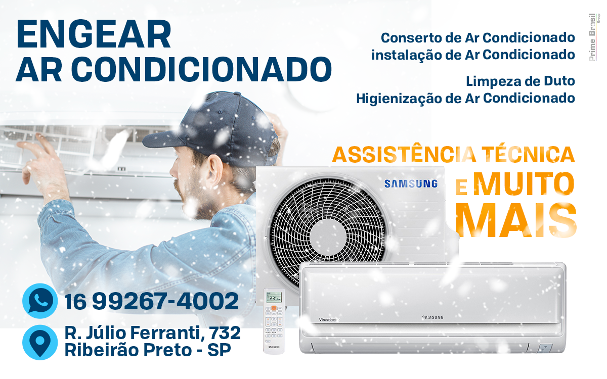 Engear Ar Condicionado Cravinhos - Área 17 - Seu guia de empresas em São José do Rio Preto e região.