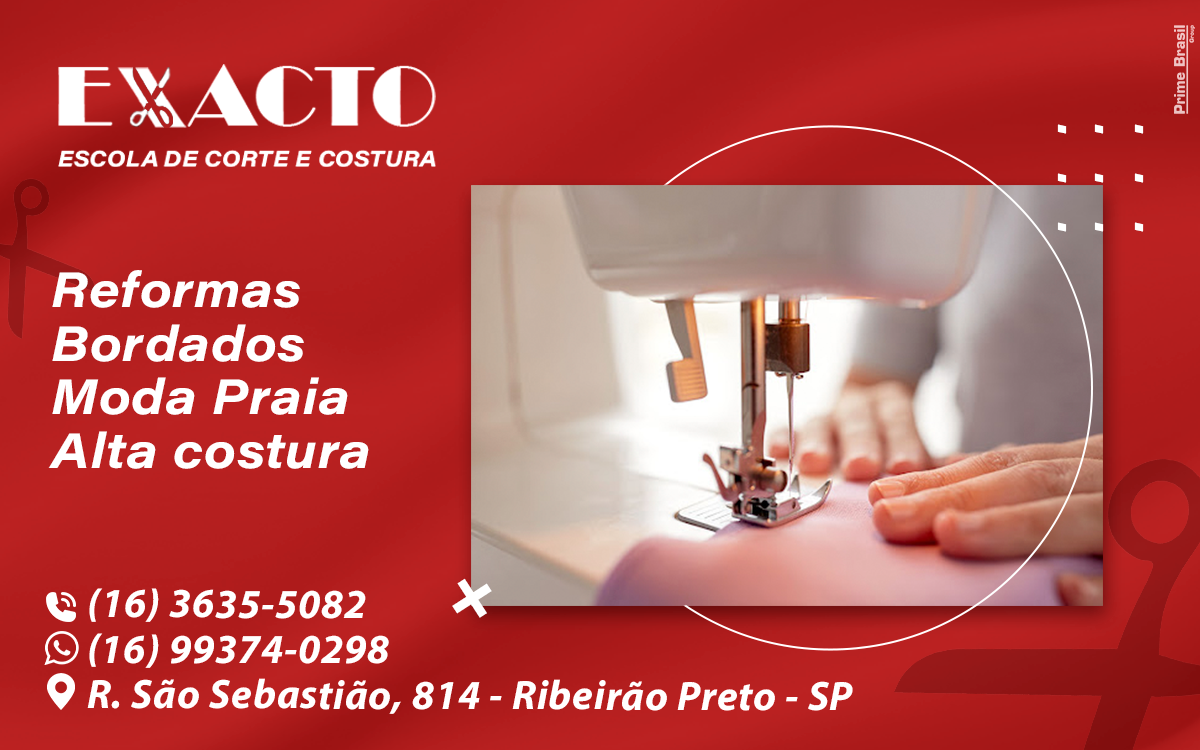 Escola de Corte e Costura Exacto Serra Azul - Área 17 - Seu guia de empresas em São José do Rio Preto e região.