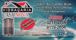 Vidraçaria Casa Nova - Área 17 - Seu guia de empresas em São José do Rio Preto e região.