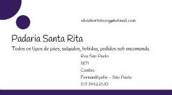 Padaria Santa Rita Fernandópolis  - Área 17 - Seu guia de empresas em São José do Rio Preto e região.