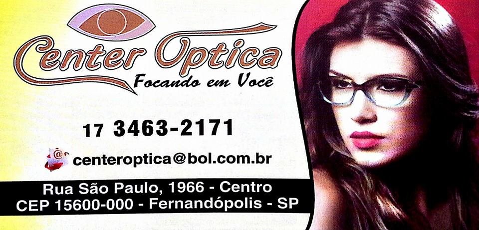 Otica Center Óptica Óticas Fernandópolis - Área 17 - Seu guia de empresas em São José do Rio Preto e região.