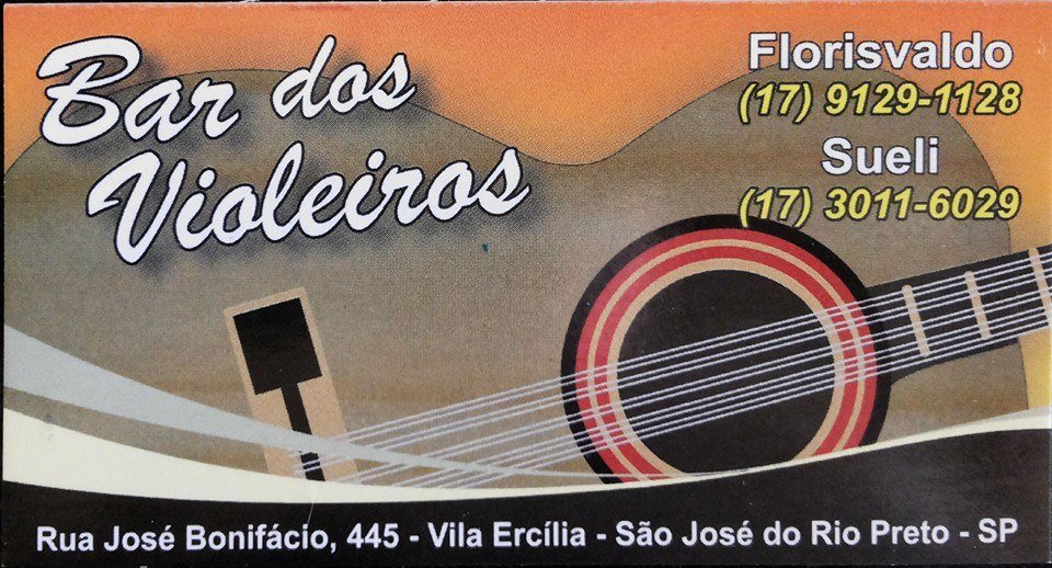Bar dos Violeiros e Espetinhos São José do Rio Preto - Área 17 - Seu guia de empresas em São José do Rio Preto e região.