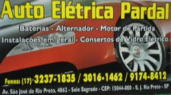 Auto Elétrica Pardal - Área 17 - Seu guia de empresas em São José do Rio Preto e região.