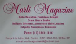 Marli Magazine Ibirá - Área 17 - Seu guia de empresas em São José do Rio Preto e região.