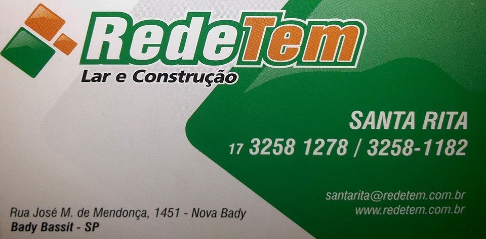 Rede Tem Lar e Construção Santa Rita - Área 17 - Seu guia de empresas em São José do Rio Preto e região.