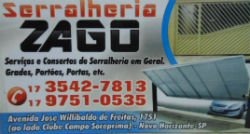 Serralheria Zago - Área 17 - Seu guia de empresas em São José do Rio Preto e região.