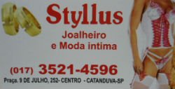 Styllus Joalheiro e Moda Íntima - Área 17 - Seu guia de empresas em São José do Rio Preto e região.