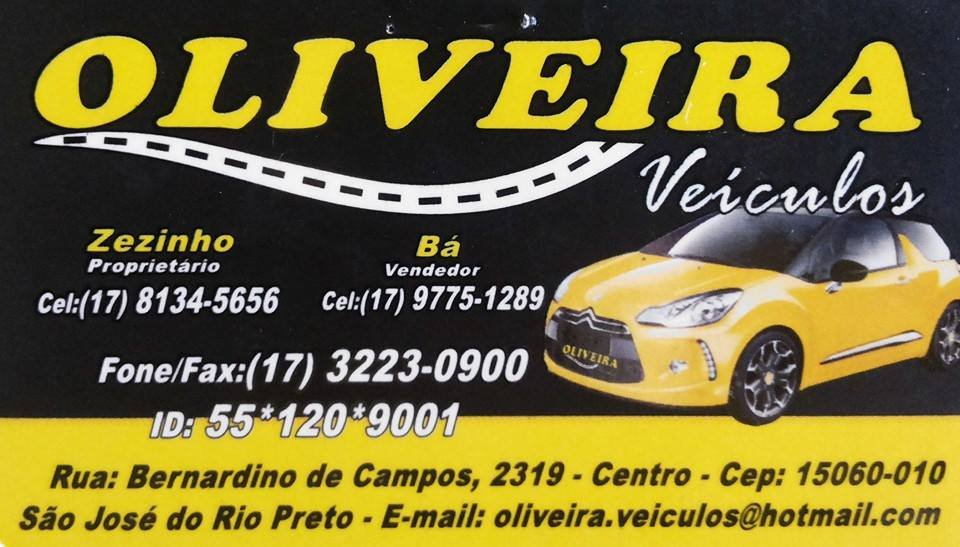 Oliveira Veículos - Área 17 - Seu guia de empresas em São José do Rio Preto e região.