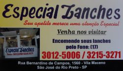 Especial Lanches - Área 17 - Seu guia de empresas em São José do Rio Preto e região.