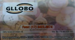 Gllobo Aviamentos - Área 17 - Seu guia de empresas em São José do Rio Preto e região.