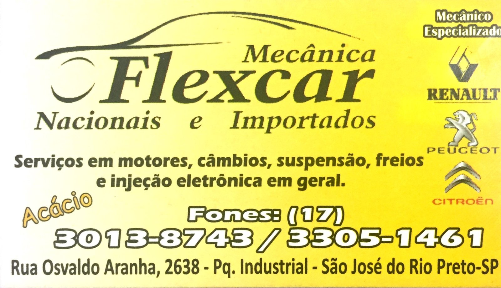 Flex Car Mecânica Rio Preto - Área 17 - Seu guia de empresas em São José do Rio Preto e região.