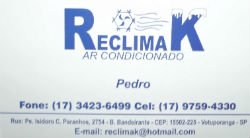 Reclimak Ar-Condicionado - Área 17 - Seu guia de empresas em São José do Rio Preto e região.