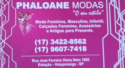 Phaloane Modas - Área 17 - Seu guia de empresas em São José do Rio Preto e região.