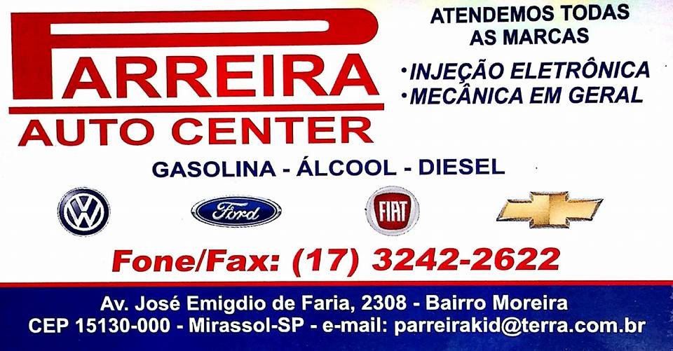 Parreira Auto Center Mirassol - Área 17 - Seu guia de empresas em São José do Rio Preto e região.