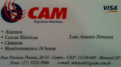 CAM Segurança Eletrônica - Área 17 - Seu guia de empresas em São José do Rio Preto e região.