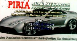 Piriá Auto Mecânica - Área 17 - Seu guia de empresas em São José do Rio Preto e região.