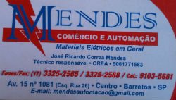Mendes Comércio de Matérais Eletricos e Automação - Área 17 - Seu guia de empresas em São José do Rio Preto e região.