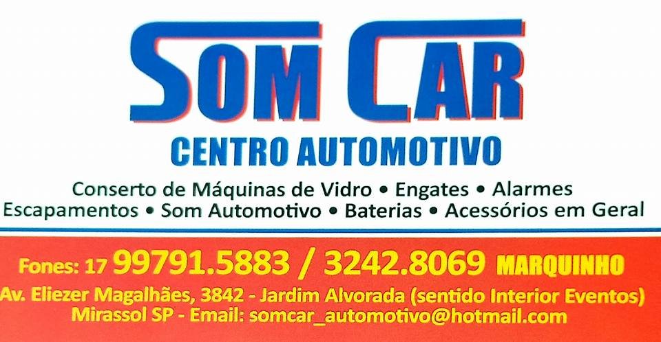Som Car Conserto de Máquina de Vidro  Som e Acessórios Mirassol - Área 17 - Seu guia de empresas em São José do Rio Preto e região.