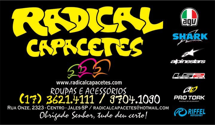 Radical Capacetes Jales - Área 17 - Seu guia de empresas em São José do Rio Preto e região.