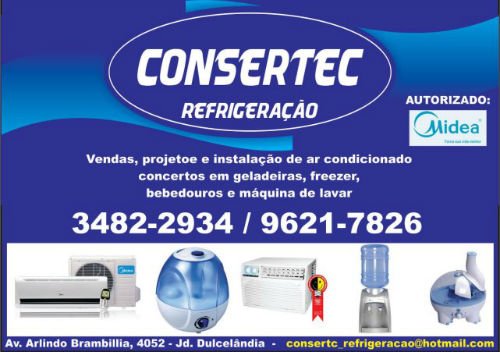 Consertec Refrigeração e Ar-Condicionado Auriflama - Área 17 - Seu guia de empresas em São José do Rio Preto e região.