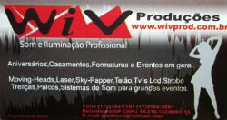 Wiv Produções - Área 17 - Seu guia de empresas em São José do Rio Preto e região.