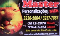 Master Silk Personalizações - Área 17 - Seu guia de empresas em São José do Rio Preto e região.