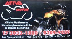 Ativa Motos - Área 17 - Seu guia de empresas em São José do Rio Preto e região.