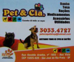 Pet & Cia - Área 17 - Seu guia de empresas em São José do Rio Preto e região.