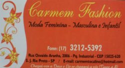 Carmem Fashion - Área 17 - Seu guia de empresas em São José do Rio Preto e região.
