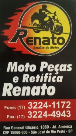 Moto Peças e Retífica Renato - Área 17 - Seu guia de empresas em São José do Rio Preto e região.