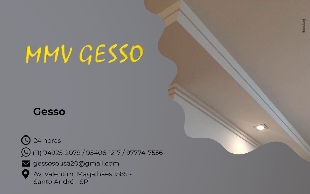 Gesso Valentim Diadema - Área 17 - Seu guia de empresas em São José do Rio Preto e região.