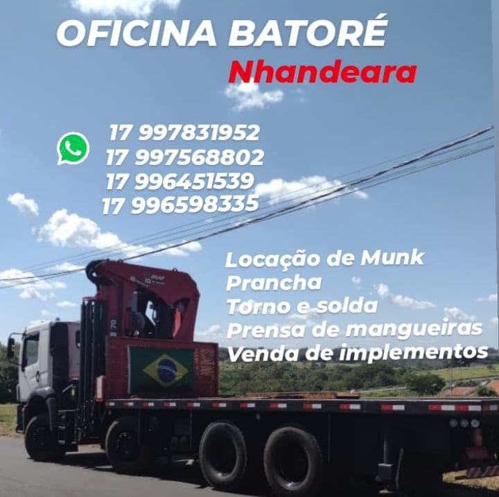 Locação de Munck Batoré Potirendaba - Área 17 - Seu guia de empresas em São José do Rio Preto e região.