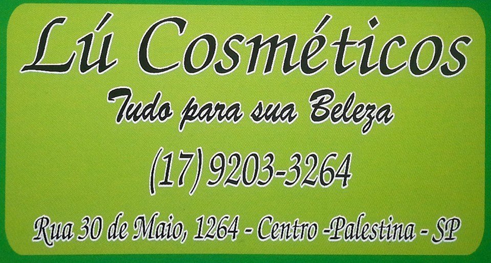 Lú Cosméticos e Perfumaria Palestina - Área 17 - Seu guia de empresas em São José do Rio Preto e região.