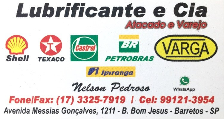 Lubrificantes e Cia - Área 17 - Seu guia de empresas em São José do Rio Preto e região.