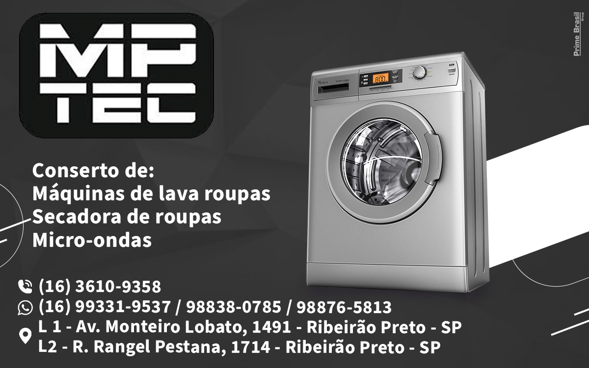 M P Tec Assistência Técnica Máquinas de Lavar Ribeirão Preto - Área 17 - Seu guia de empresas em São José do Rio Preto e região.