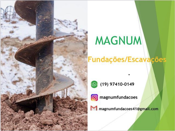 Magnum Fundações - Escavação e Geotécnica em Indaiatuba-SP - Área 17 - Seu guia de empresas em São José do Rio Preto e região.
