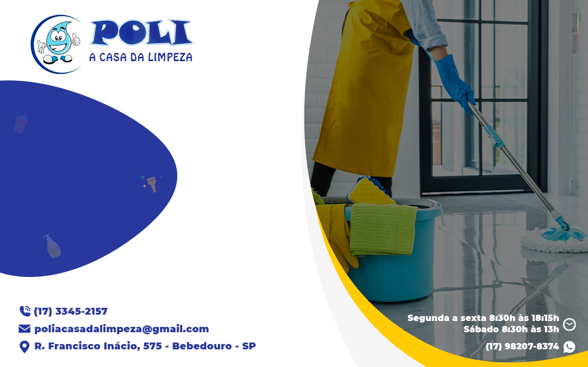 Poli - A Casa da Limpeza - Produtos de Limpeza no Atacado em Olimpia-SP - Área 17 - Seu guia de empresas em São José do Rio Preto e região.