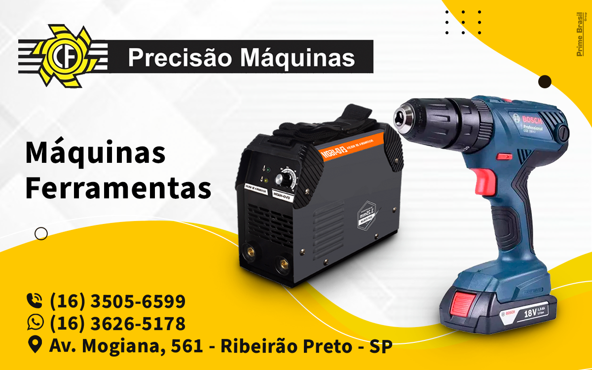 Precisão Máquinas e Ferramentas Jardinópolis - Área 17 - Seu guia de empresas em São José do Rio Preto e região.
