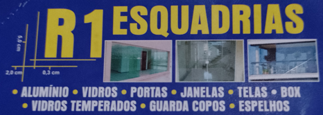 R1 Esquadrias e Vidraçaria Perus - Área 17 - Seu guia de empresas em São José do Rio Preto e região.
