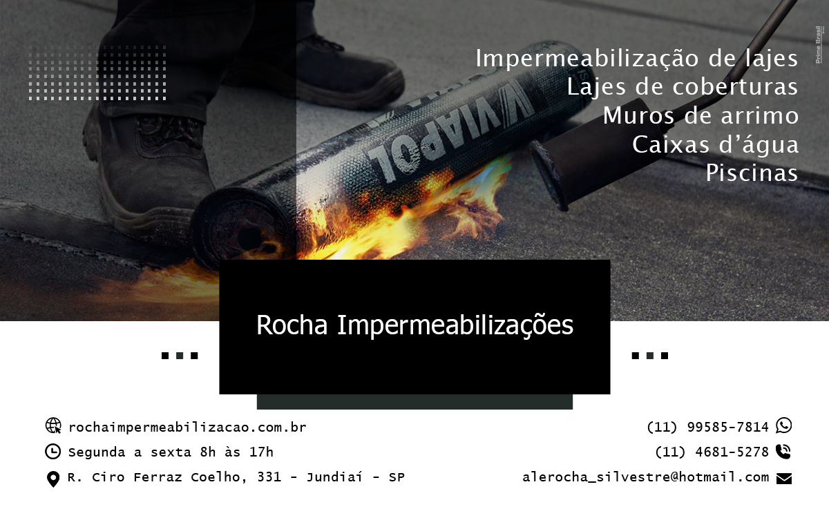 Rocha Impermeabilizações - Impermeabilização em Mairiporã-SP - Área 17 - Seu guia de empresas em São José do Rio Preto e região.