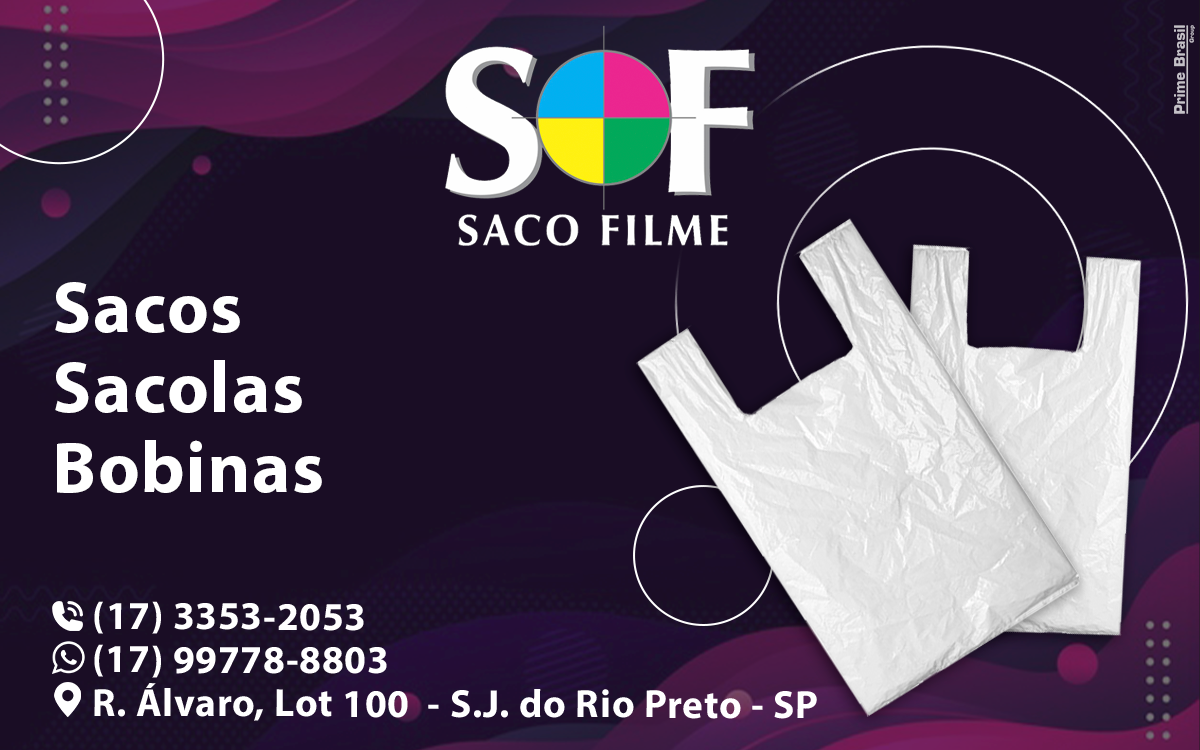 Saco Filme Fernandópolis - Área 17 - Seu guia de empresas em São José do Rio Preto e região.