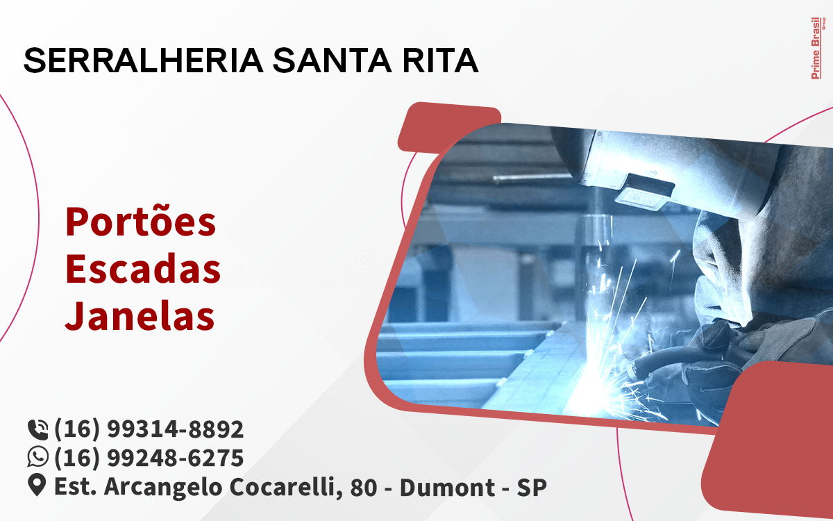 Serralheria Santa Rita Dumont - Área 17 - Seu guia de empresas em São José do Rio Preto e região.