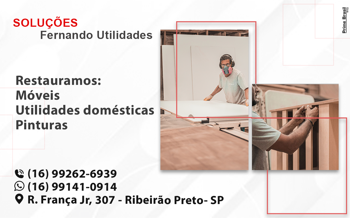Soluções Fernando Utilidades Cravinhos - Área 17 - Seu guia de empresas em São José do Rio Preto e região.